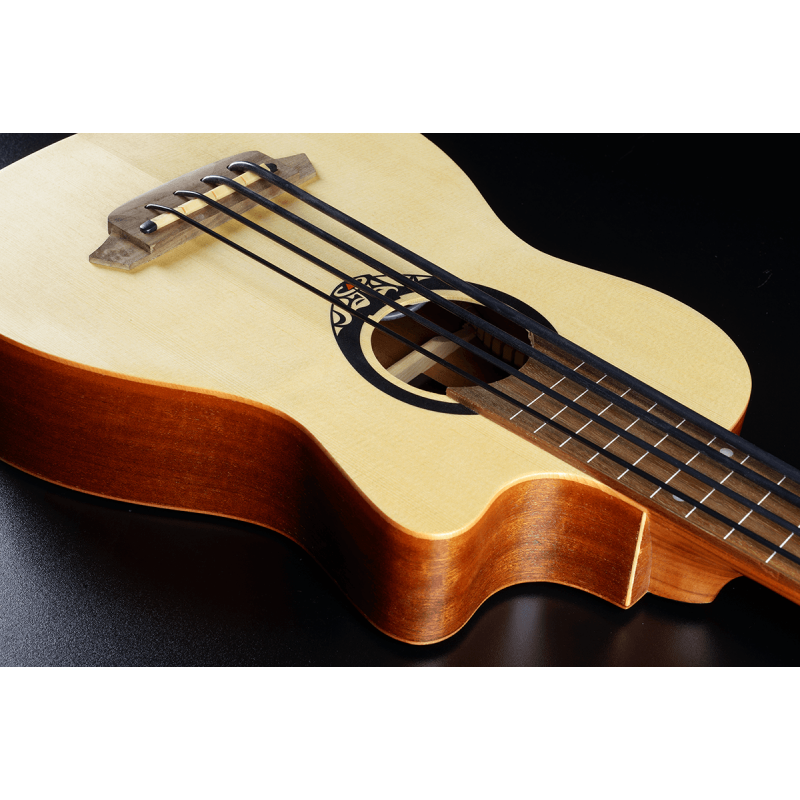 LAG Mini Fretless Cutaway Electro Bass With Case