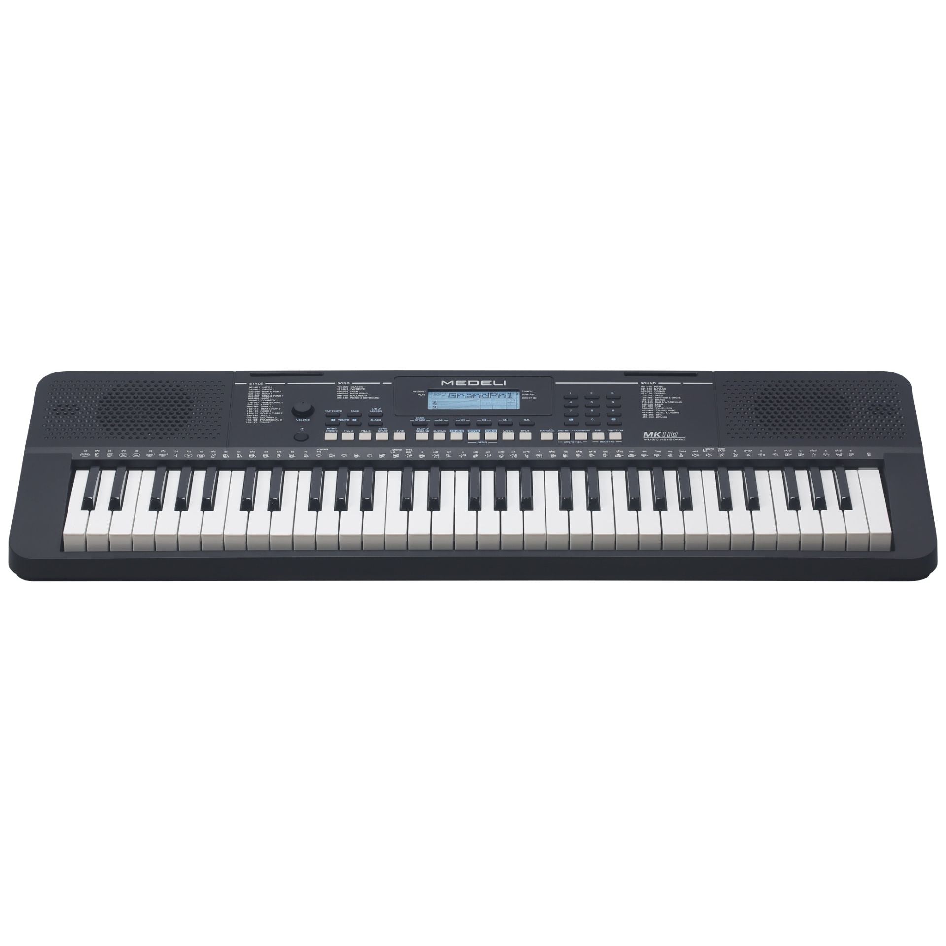 Medeli Millennium Series Keyboard 61 Key in Black