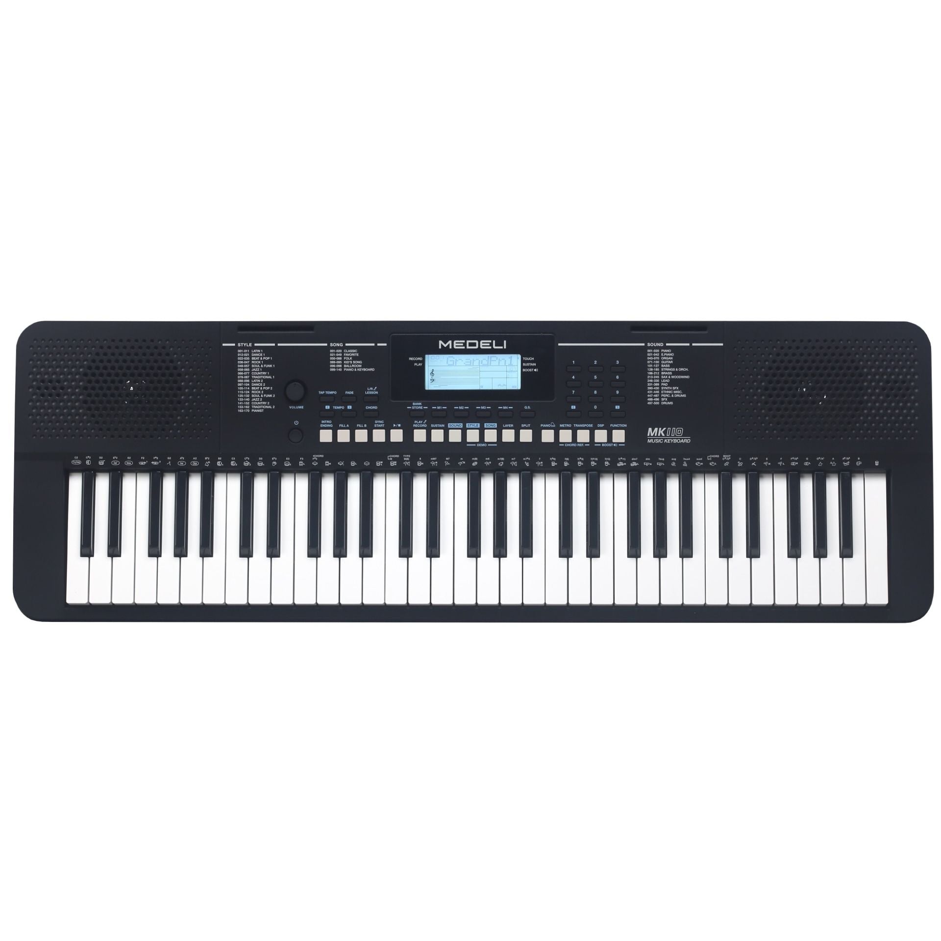 Medeli Millennium Series Keyboard 61 Key in Black