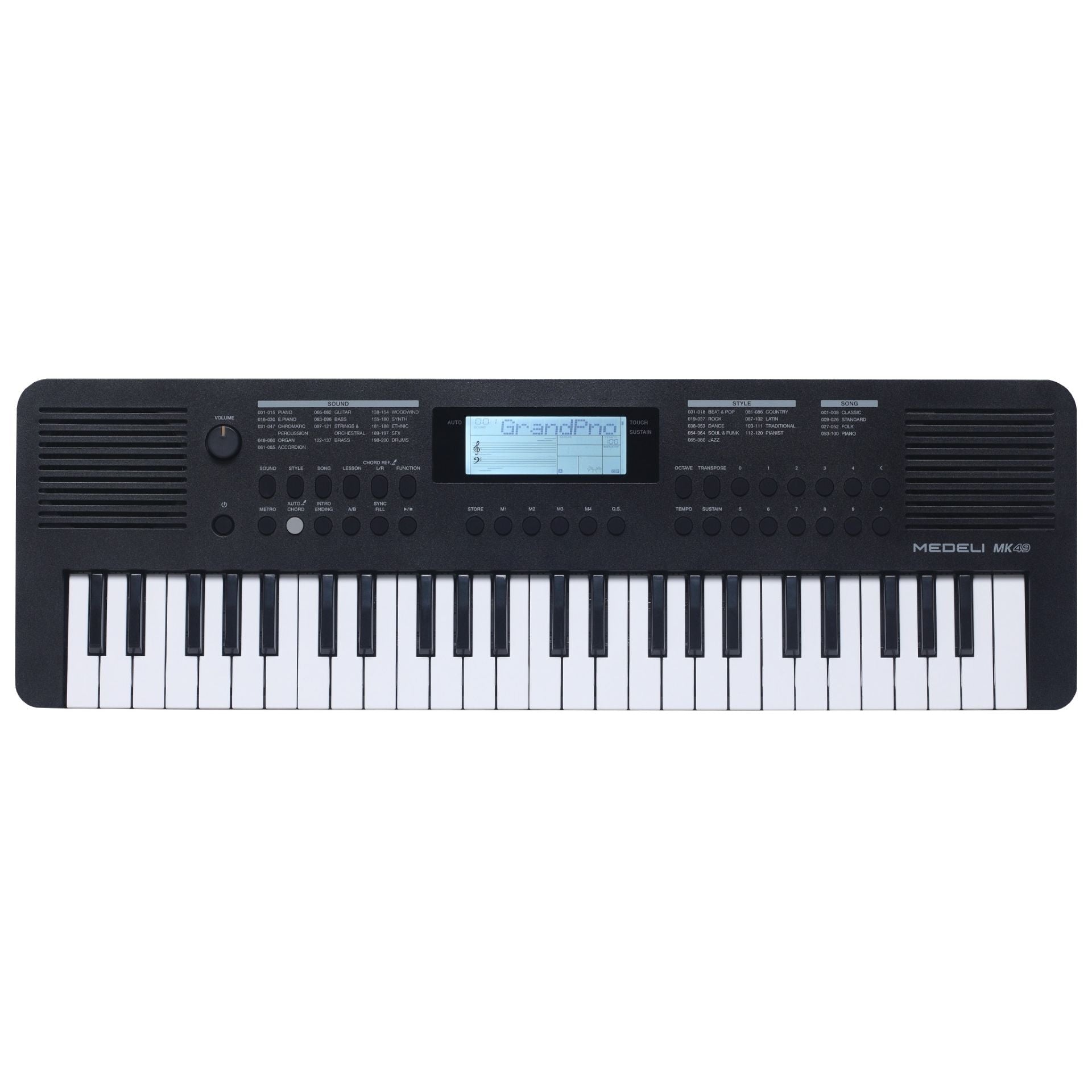 Medeli Nebula Series Keyboard 49 Key in Black