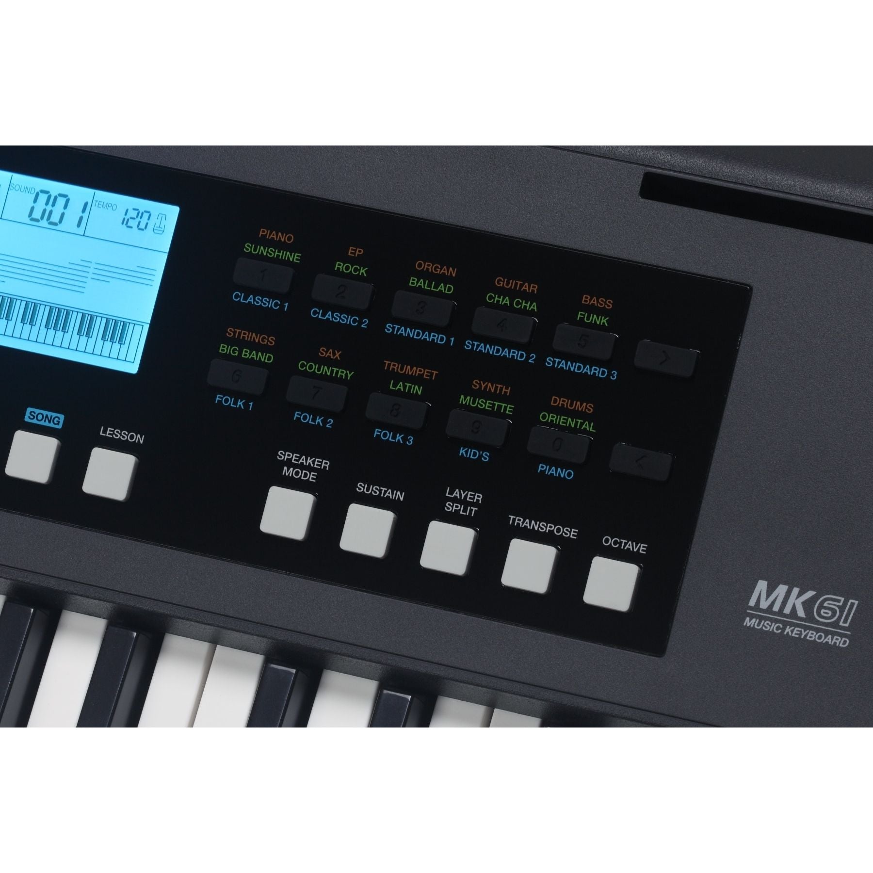 Medeli Nebula Series Keyboard 61 Key in Black