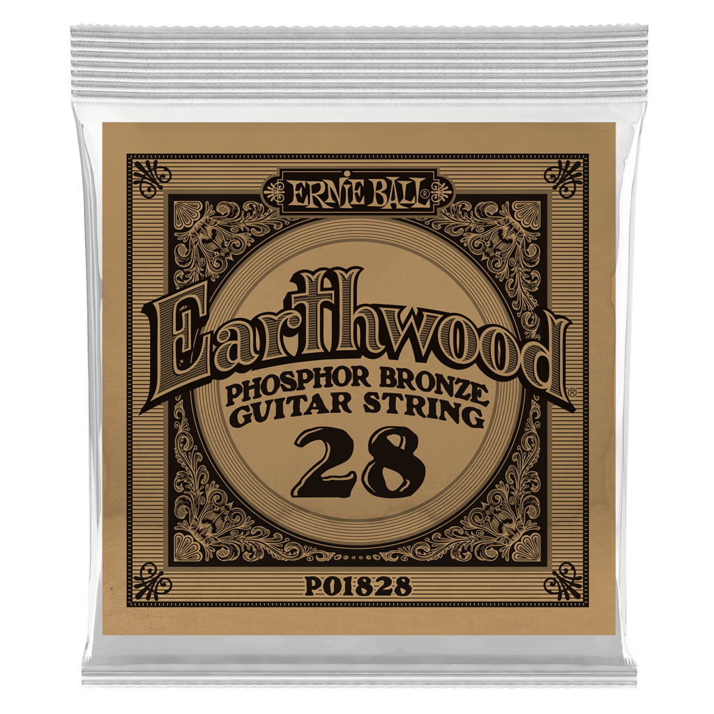 Ernie Ball Earthwood Phosphor Bronze Acoustic Single 0.28
