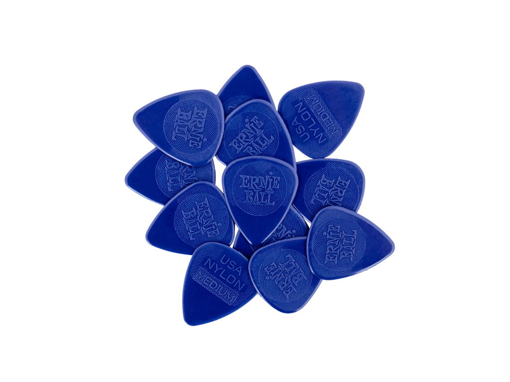 Ernie Ball Nylon Medium 0.72mm Picks Pack of 12