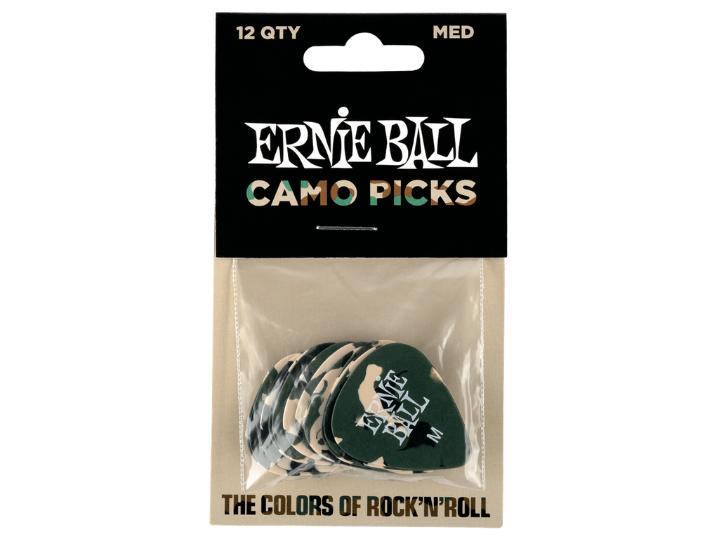 Ernie Ball Medium Camouflage Pick x 12