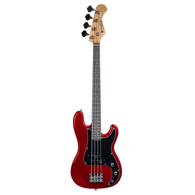 Prodipe PB Junior Car Bass Guitar in Candy Apple Red