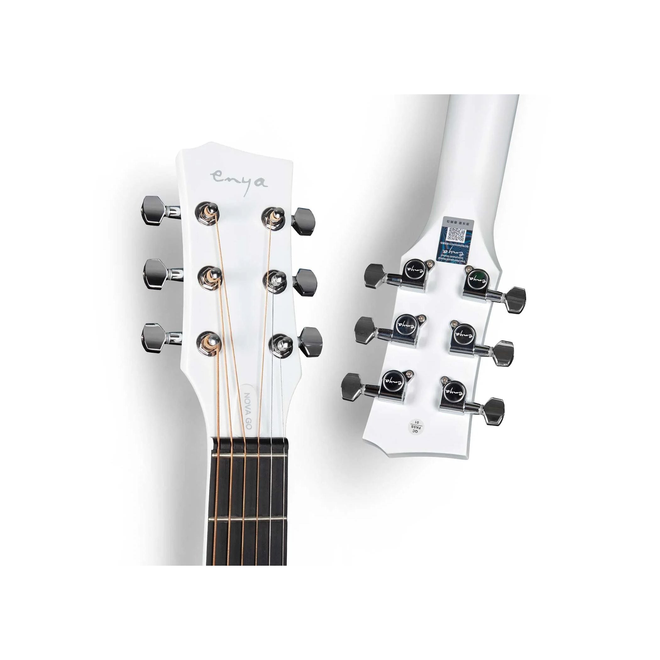 Enya Nova Go White Carbon Fibre Guitar