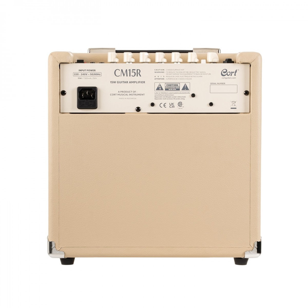 Cort CM15R 15w Practice Amp, White Sand