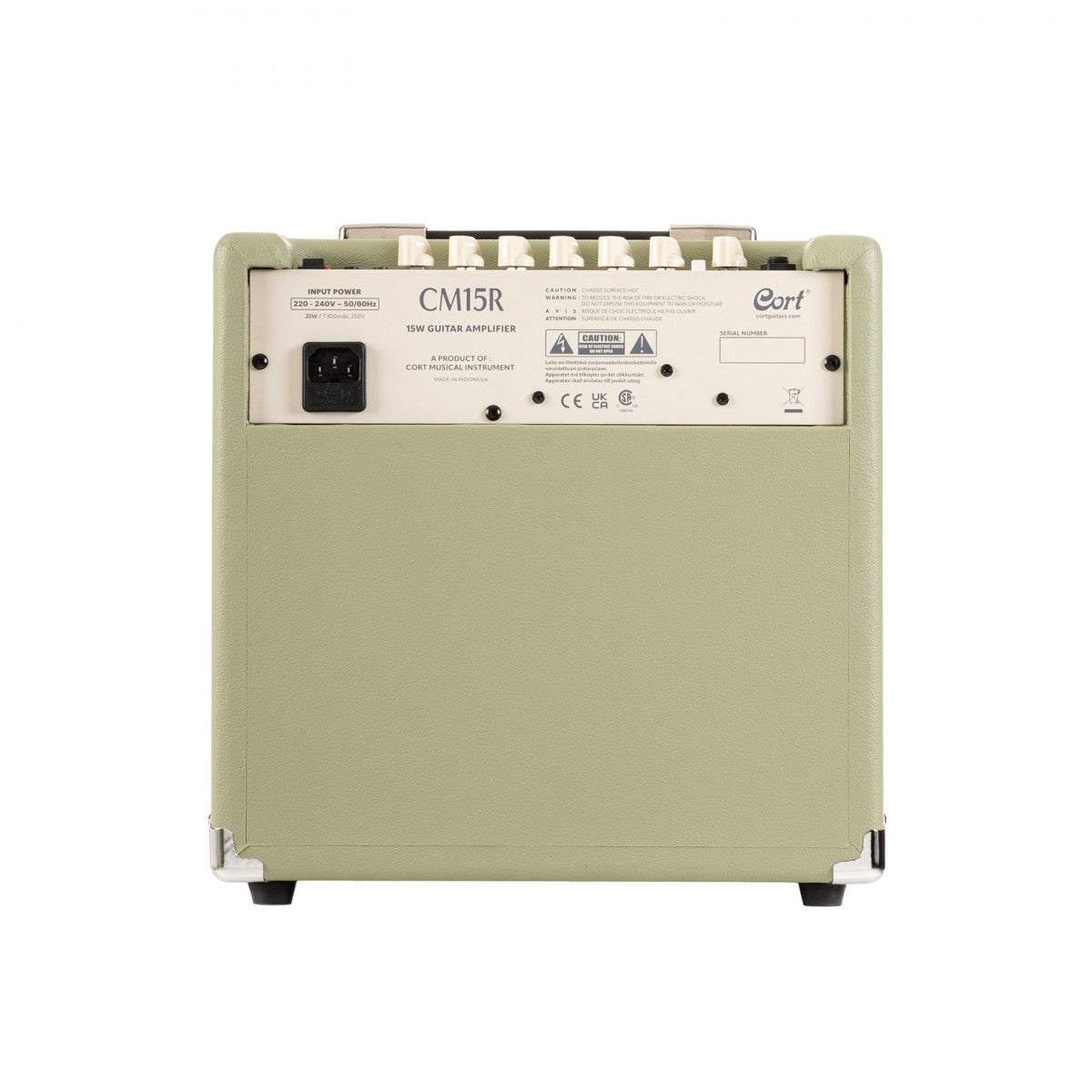 Cort CM15R 15w Practice Amp, Pastel Green