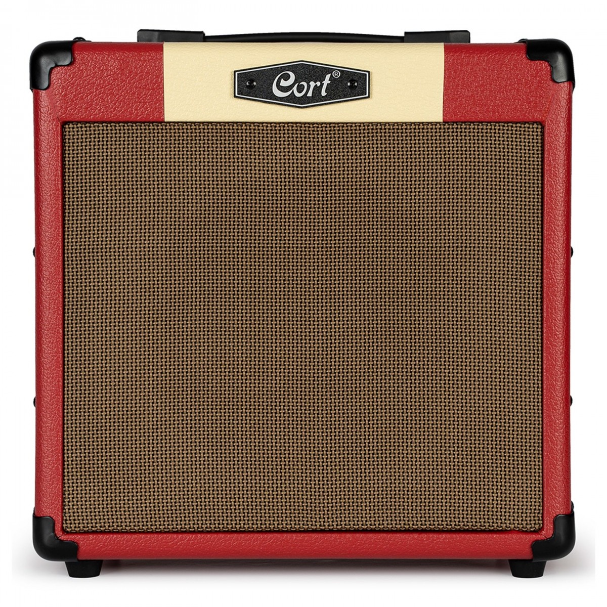 Cort CM15R 15w Practice Amp, Dark Red