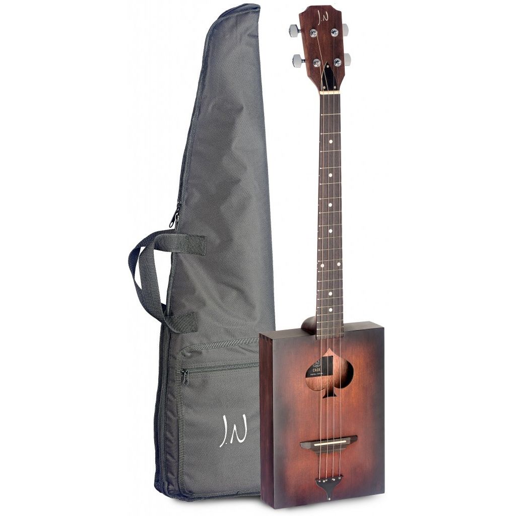 J.N Guitars Cask Firkin Acoustic Cigar Box Guitar in Sunburst - B Stock