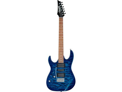 Ibanez RG GIO Series GRX70QA-TBB Electric Guitar - Transparent Blue Burst - Left Handed