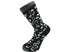 Socks Grey & White Music Notation UK Size 6-11