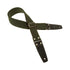 Magrabo Stripe SC Entry Dark Green 5 cm Terminals Black Silver buckle Premium Guitar Strap