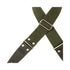 Magrabo Stripe SC Entry Dark Green 5 cm Terminals Black Silver buckle Premium Guitar Strap