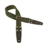 Magrabo Stripe SC Entry Dark Green 5 cm Terminals Black Silver buckle Premium Guitar Strap