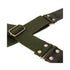 Magrabo Stripe SC Entry Dark Green 5 cm Terminals Black Silver buckle Premium Guitar Strap