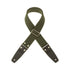 Magrabo Stripe SC Entry Dark Green 5 cm Terminals Black Silver buckle Premium Guitar Strap