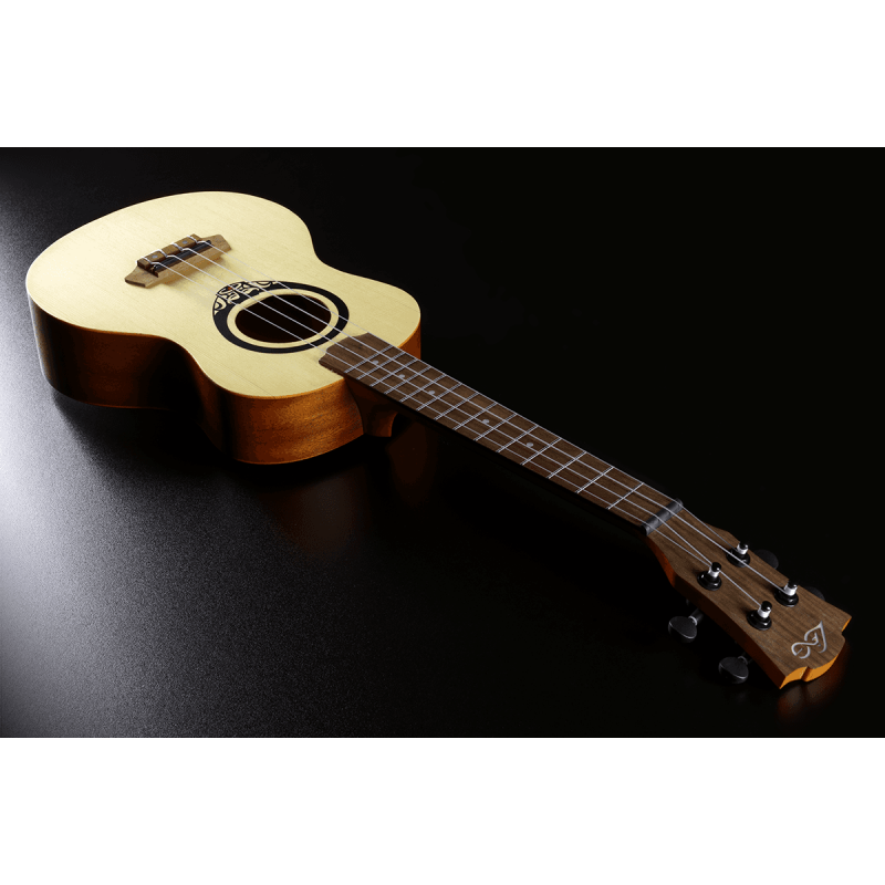 LAG Tenor Slim Arched Back Ukulele With Case