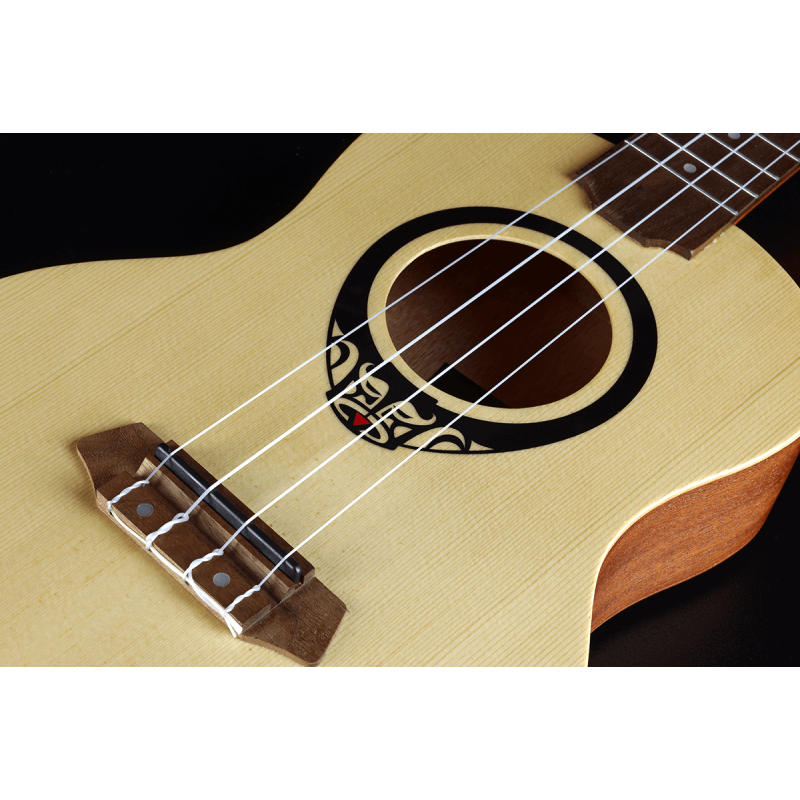 LAG Tenor Slim Arched Back Ukulele With Case