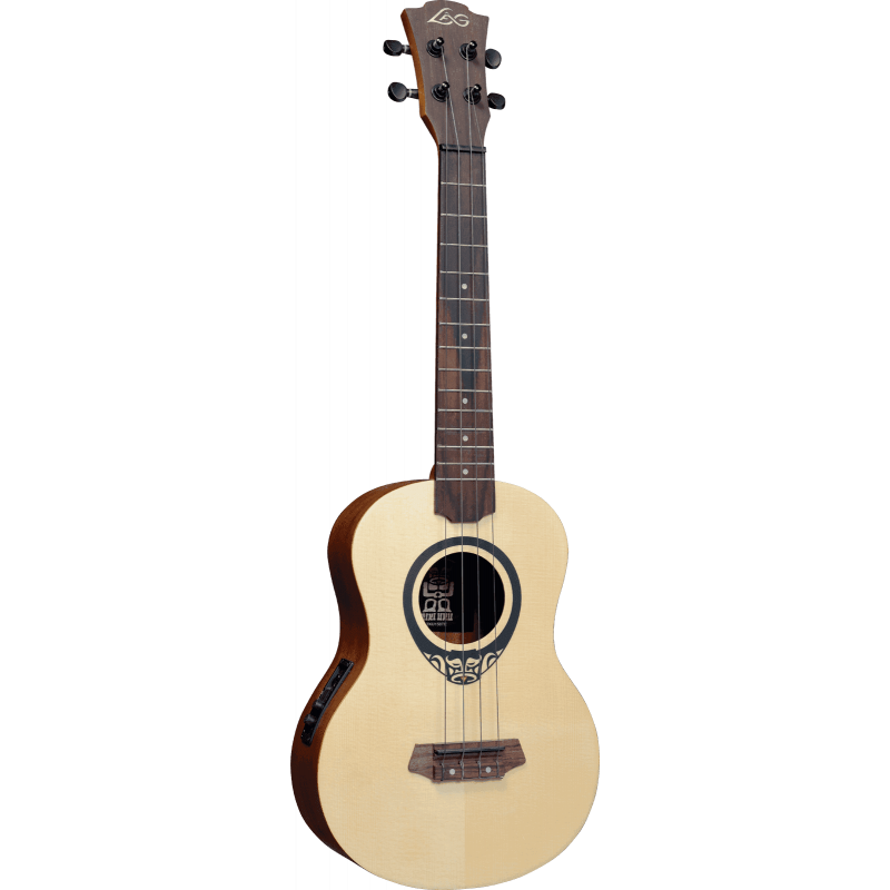 LAG Tenor Slim Arched Back Ukulele With Case