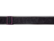 TGI Guitar Strap Woven Black Denim Purple Buckle
