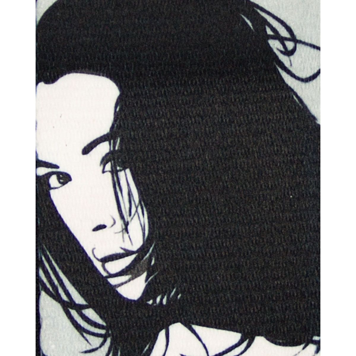 Guitar Strap Lady Graphic with Leather Ends