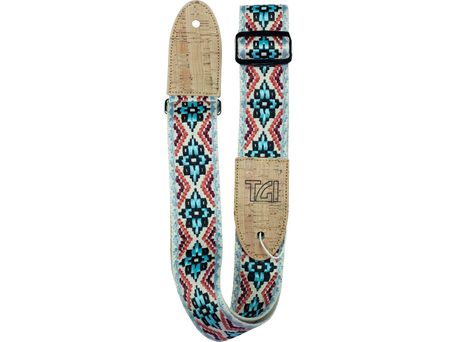 TGI Guitar Strap Woven Cotton Vegan - Multi Coloured