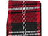 TGI Guitar Strap Woven Cotton Vegan Red Tartan