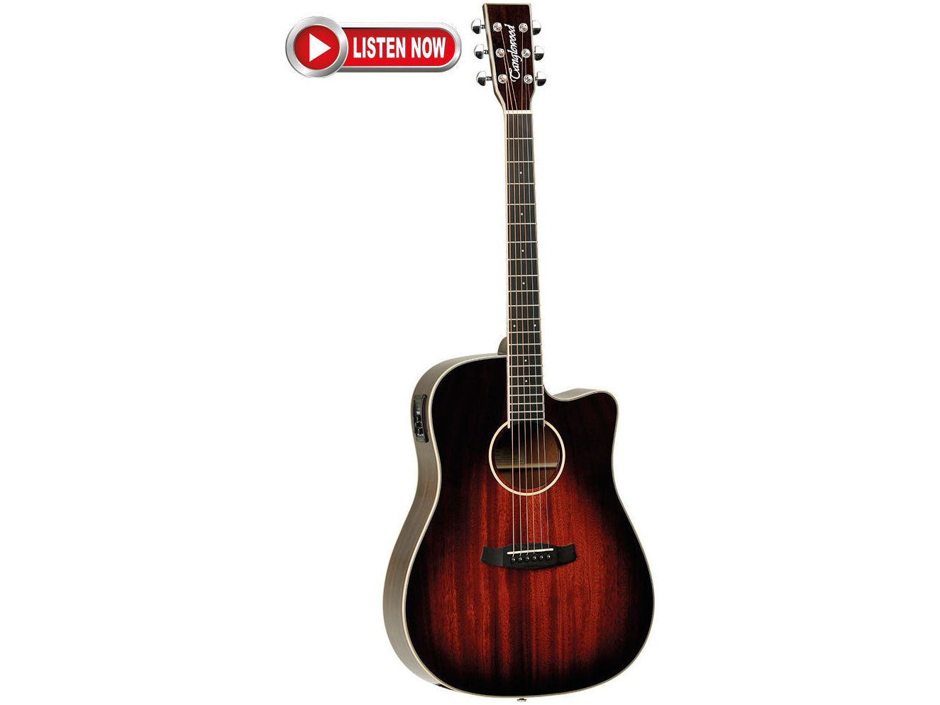 Tanglewood Winterleaf TW5 E AVB 'Dreadnought Cutaway' Electric Acoustic Guitar in Vintage Burst