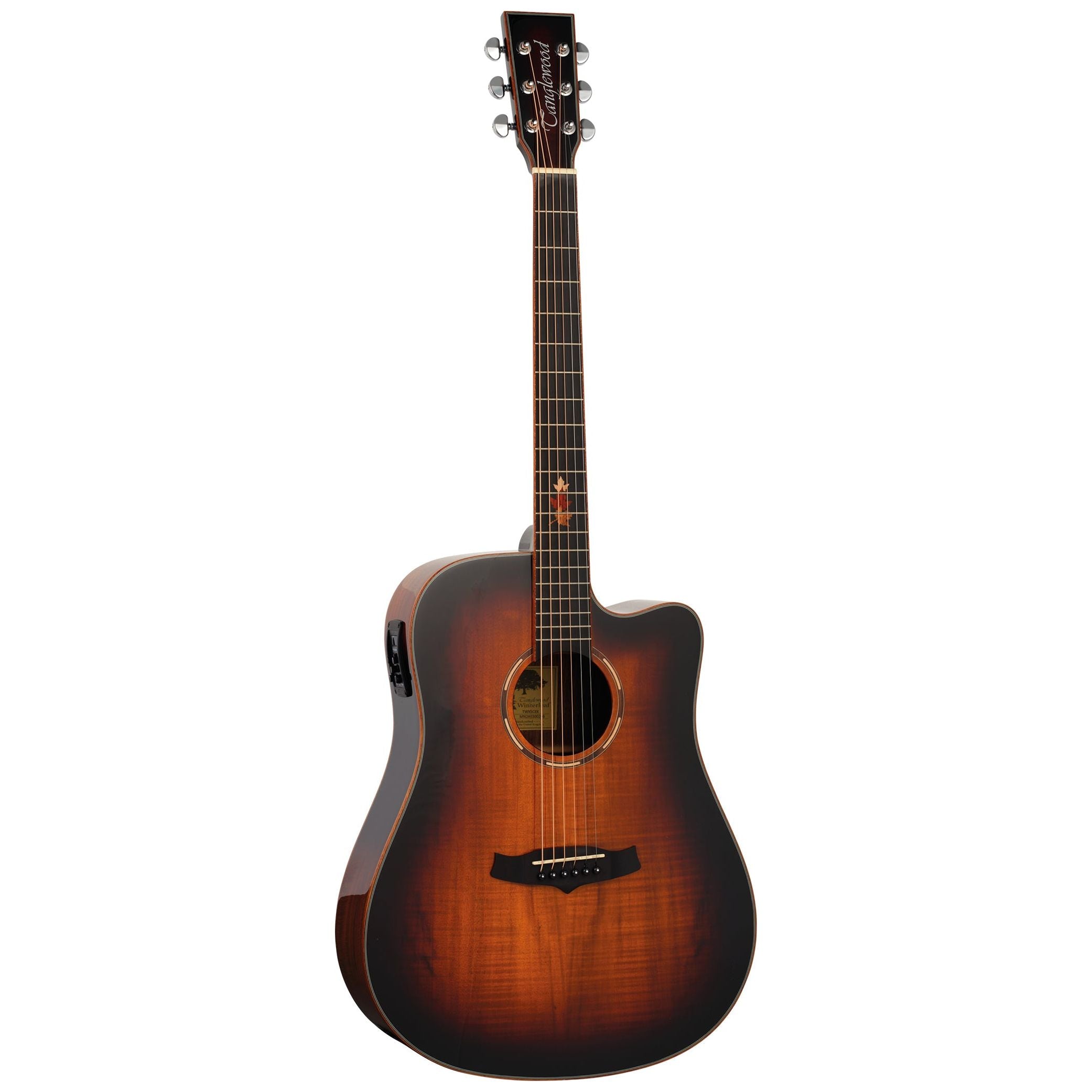 Tanglewood Winterleaf Exotic TWX5CEK Dreadnought Acoustic Guitar in Koa