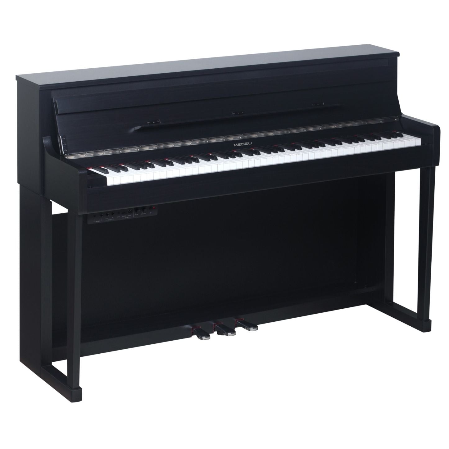 Medeli Forte Series Digital Upright Piano Bluetooth 88 Key in Black Satin