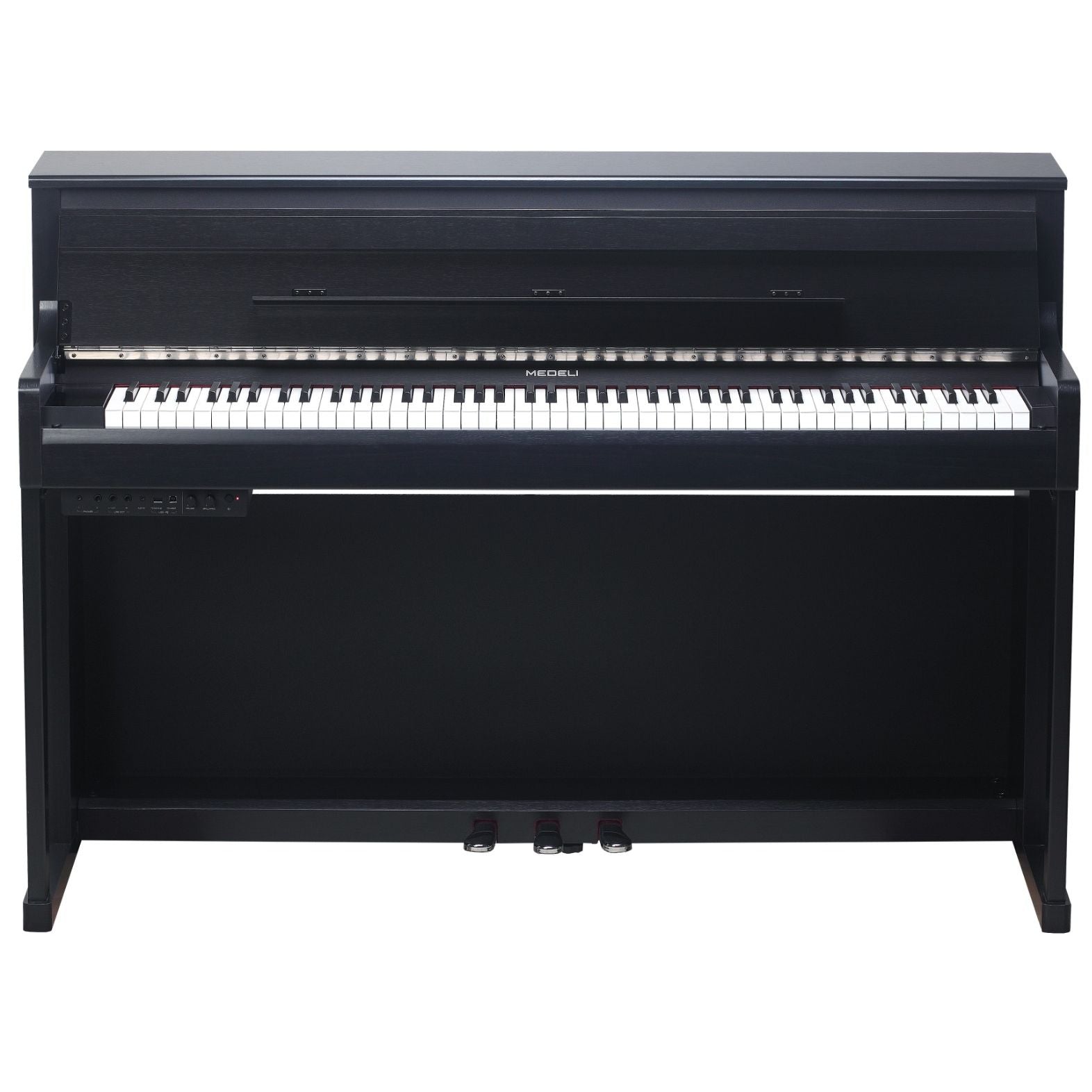 Medeli Forte Series Digital Upright Piano Bluetooth 88 Key in Black Satin