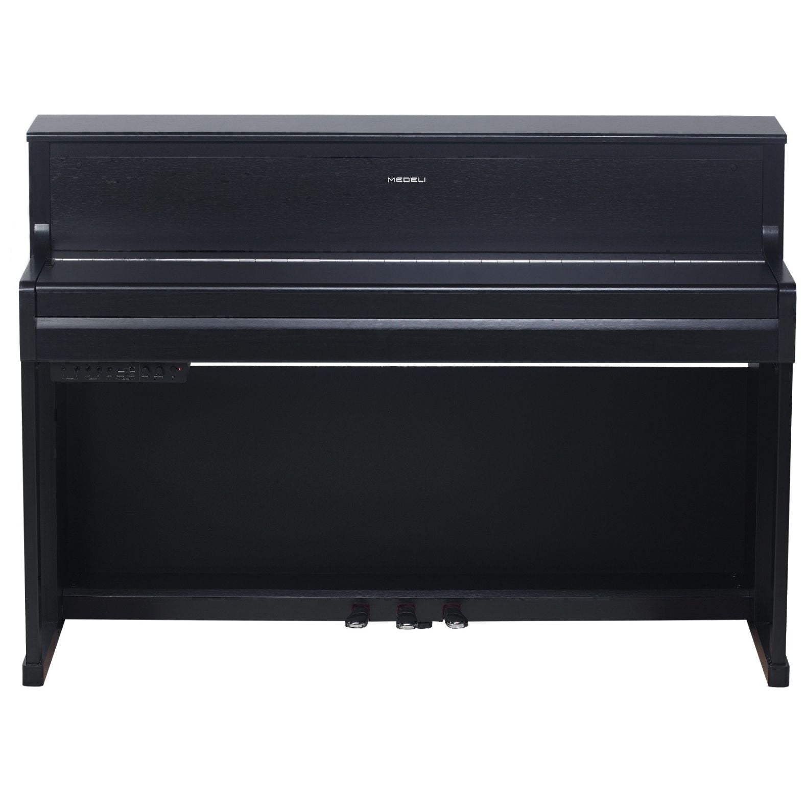 Medeli Forte Series Digital Upright Piano Bluetooth 88 Key in Black Satin