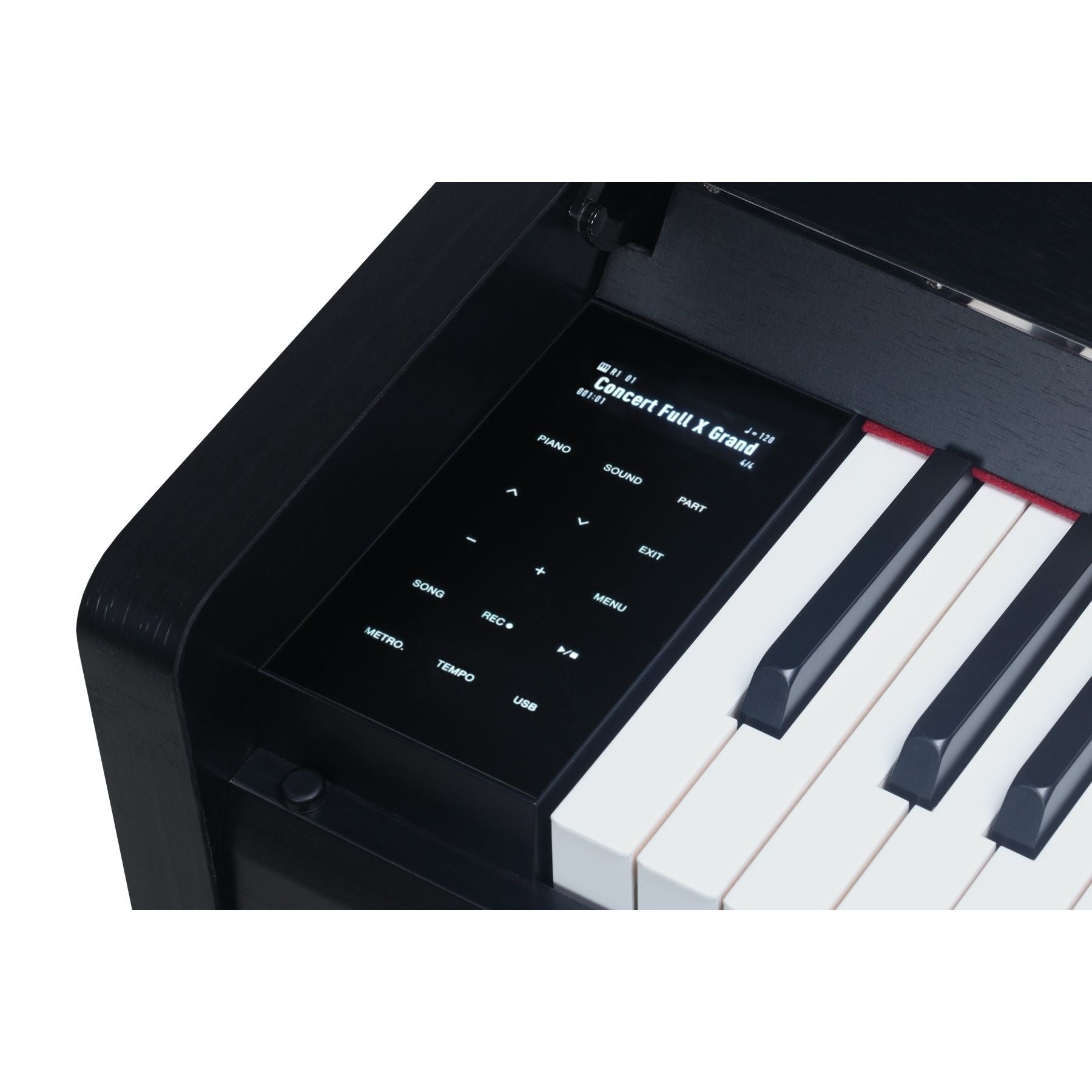 Medeli Forte Series Digital Upright Piano Bluetooth 88 Key in Black Satin