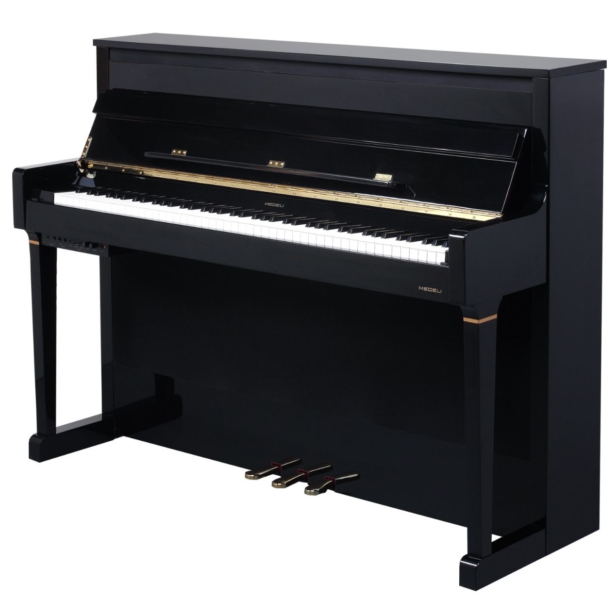 Medeli Forte Series Digital Upright Piano 88 Key in Black Gloss