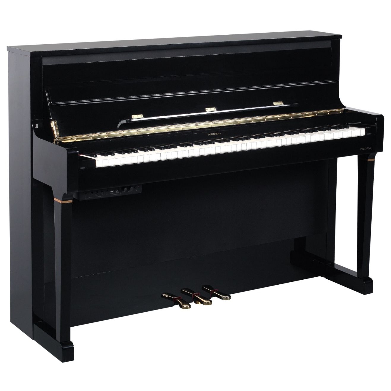 Medeli Forte Series Digital Upright Piano 88 Key in Black Gloss