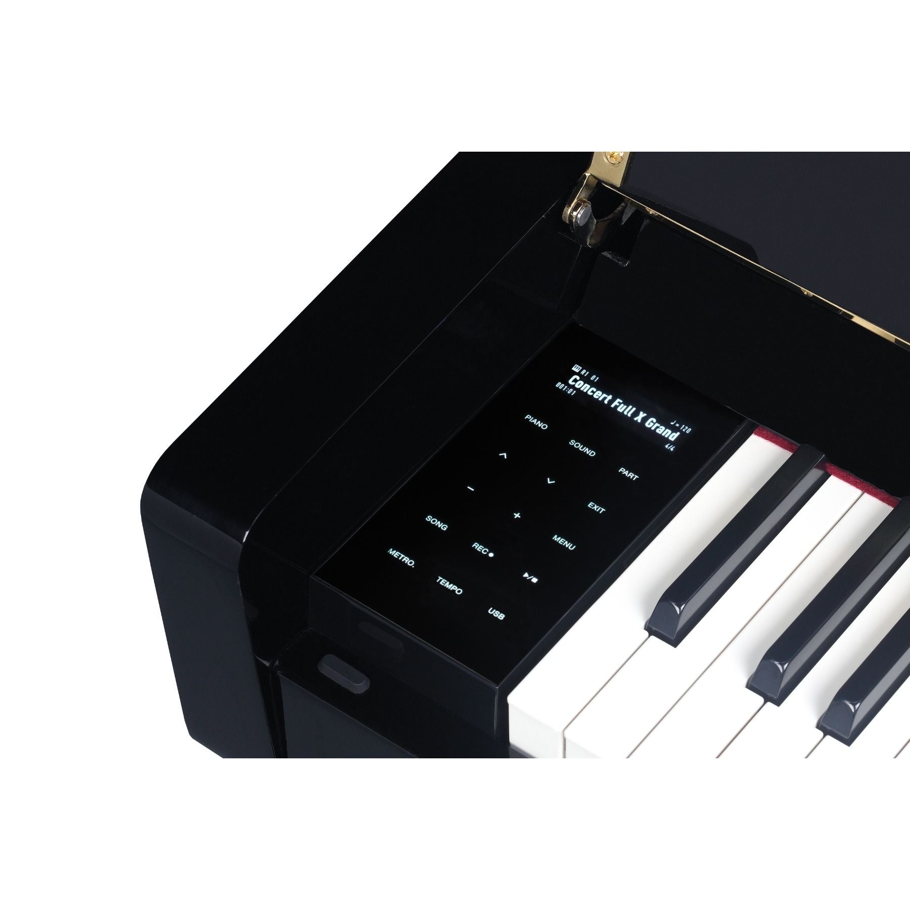 Medeli Forte Series Digital Upright Piano 88 Key in Black Gloss