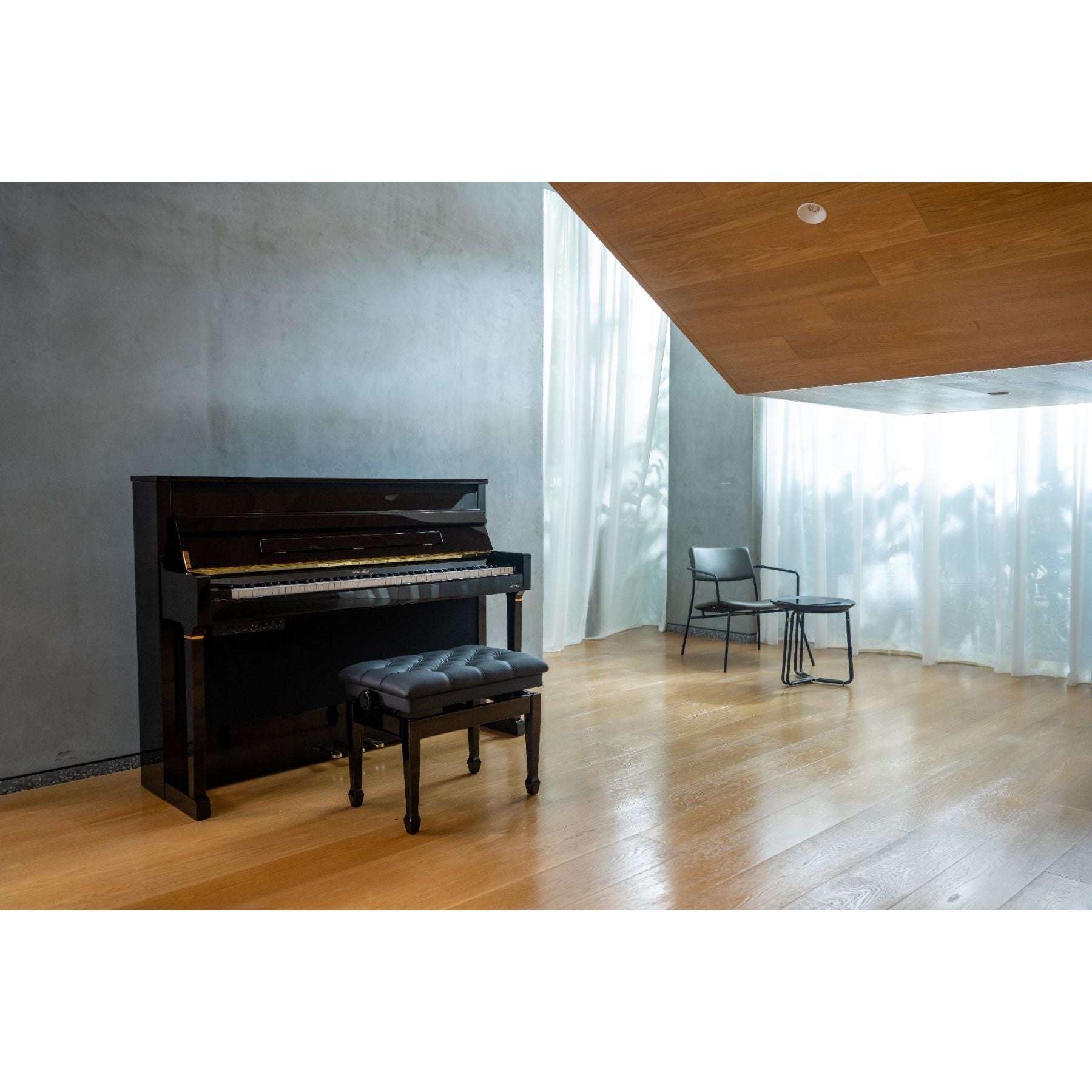 Medeli Forte Series Digital Upright Piano 88 Key in Black Gloss