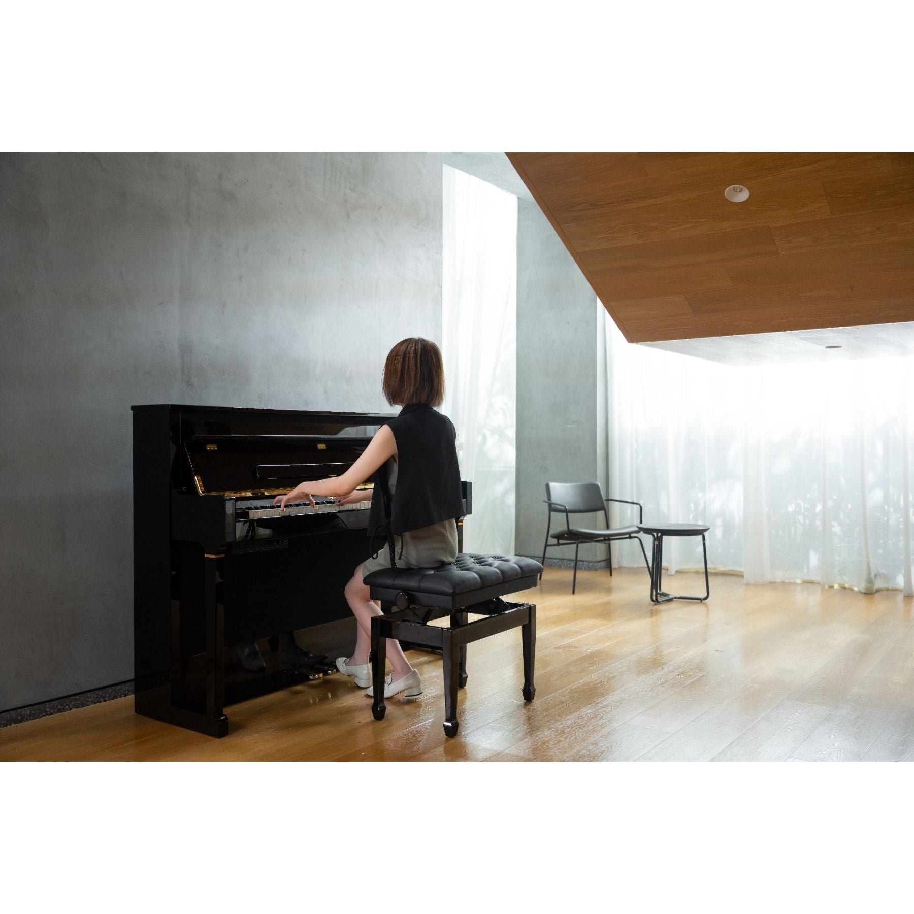 Medeli Forte Series Digital Upright Piano 88 Key in Black Gloss