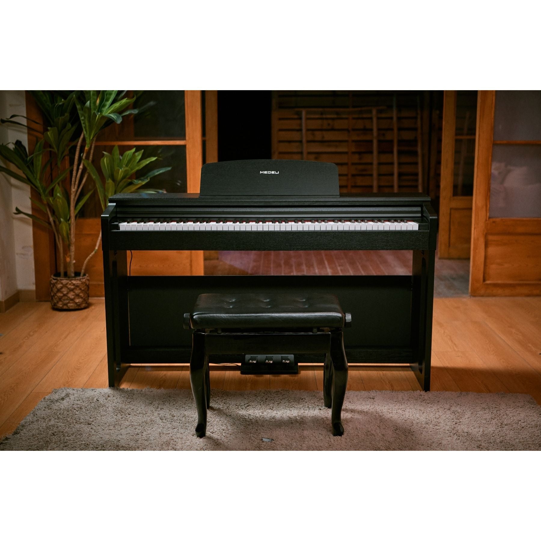 Medeli Educational Series Digital Upright Piano 88 Key in Black