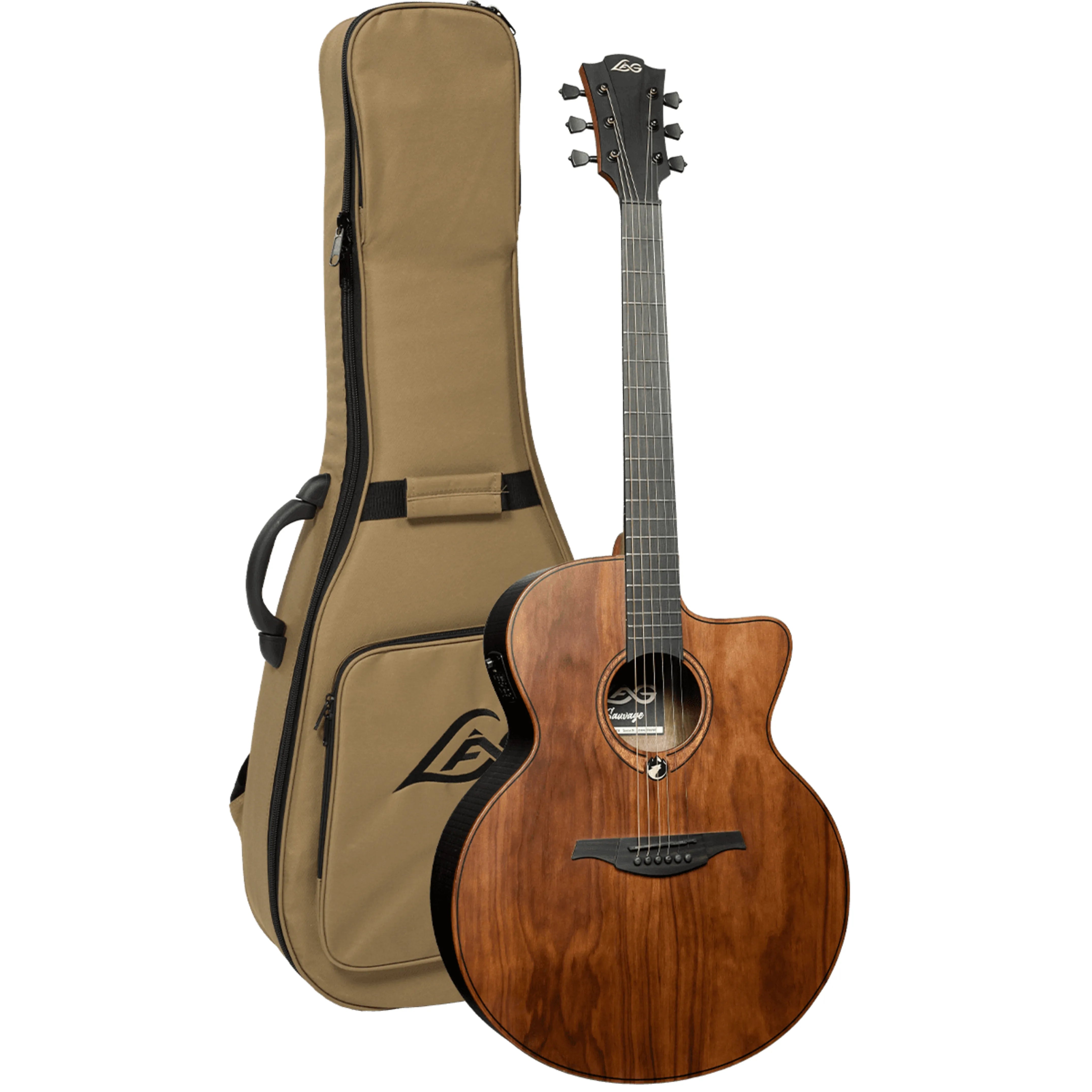 LAG Sauvage Jumbo Acoustic Cutaway Electro
