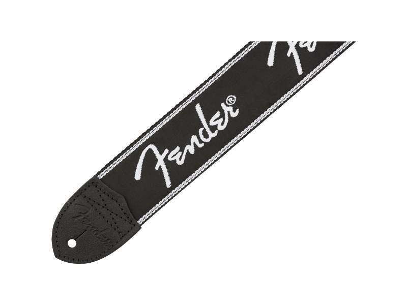 Fender® Running Spaghetti Logo Strap, Black