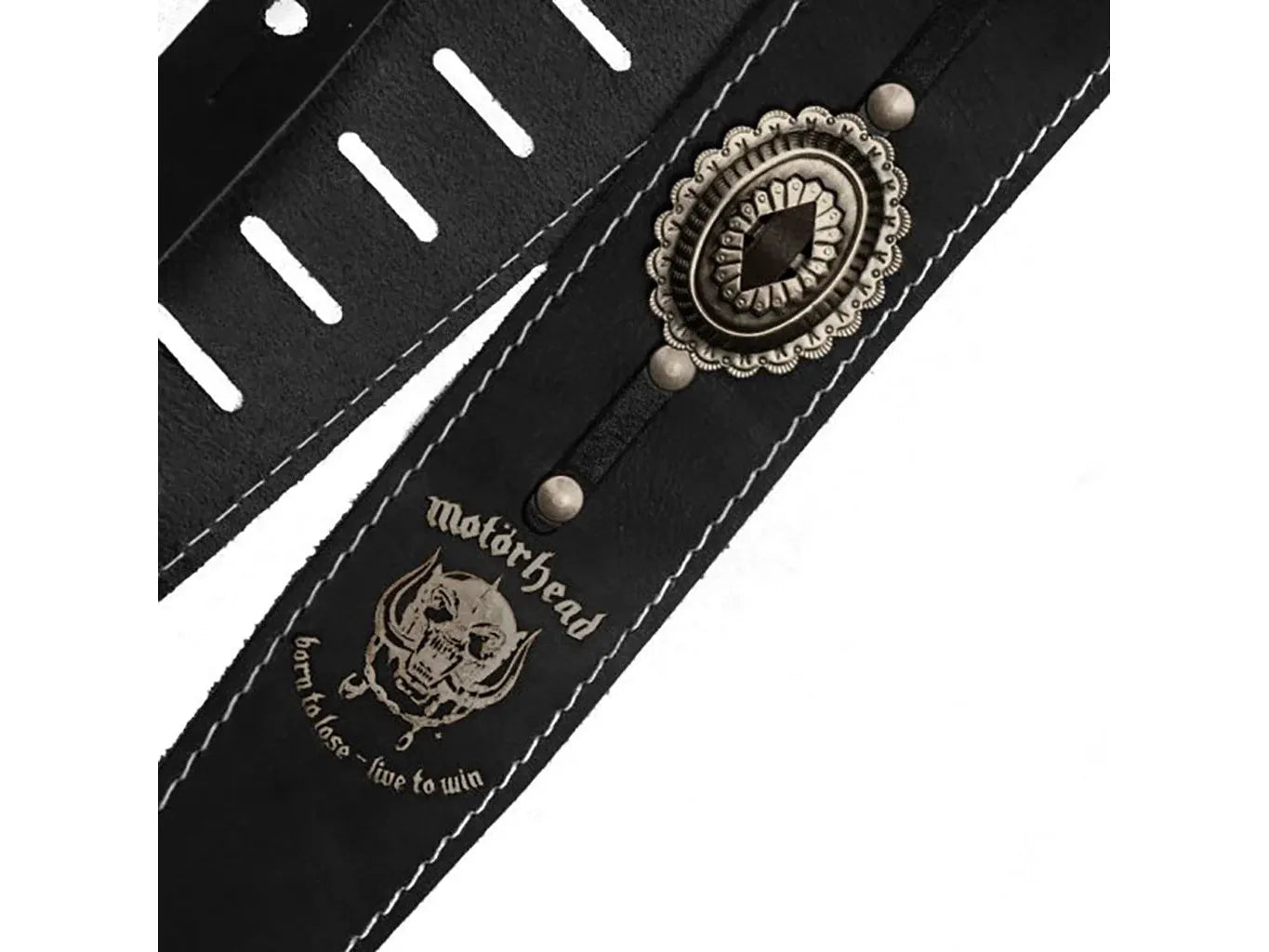 Motorhead Guitar Strap Black / Old Silver #1565