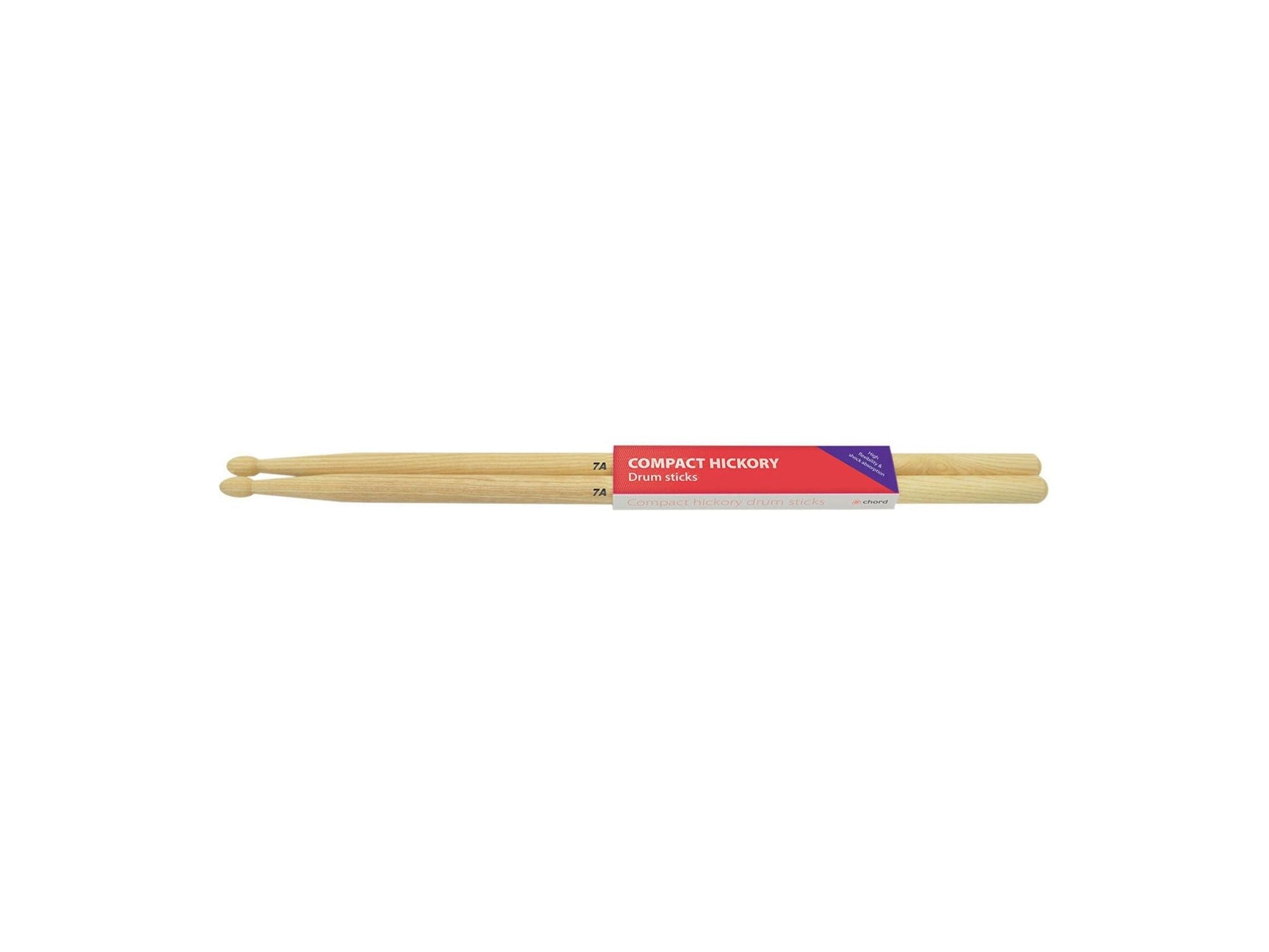 Compact Hickory Drum Sticks - 1 Pair