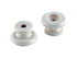 TGI Strap Buttons White Plastic Pack of 2