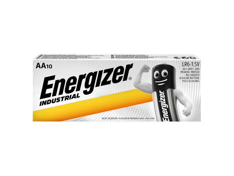 Energizer Industrial AA LR6 Batteries | Box of 10