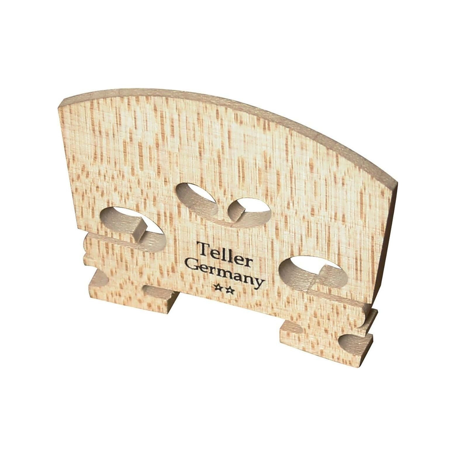 Hidersine Violin Bridge - Teller Model. Uncut. 1/2