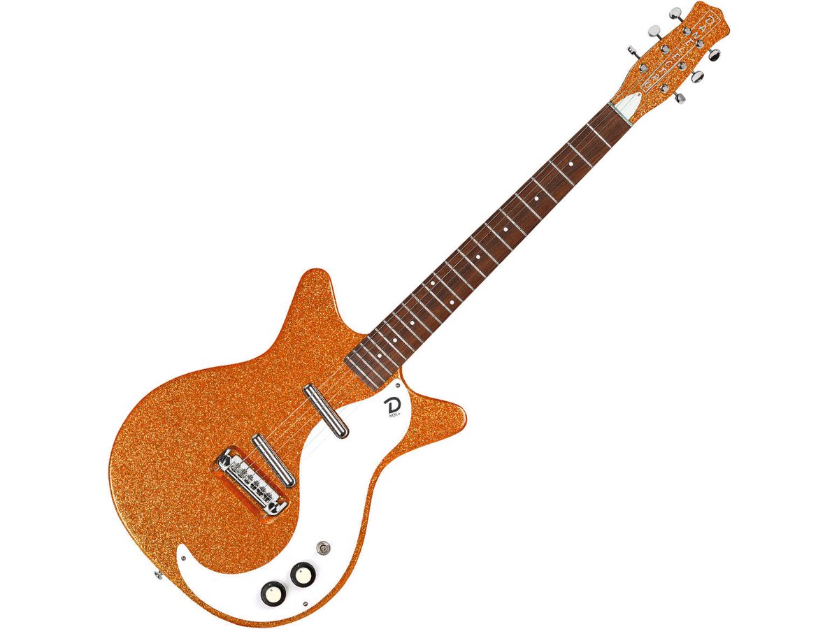 Danelectro '59M NOS Electric Guitar ~ Orange Metal Flake