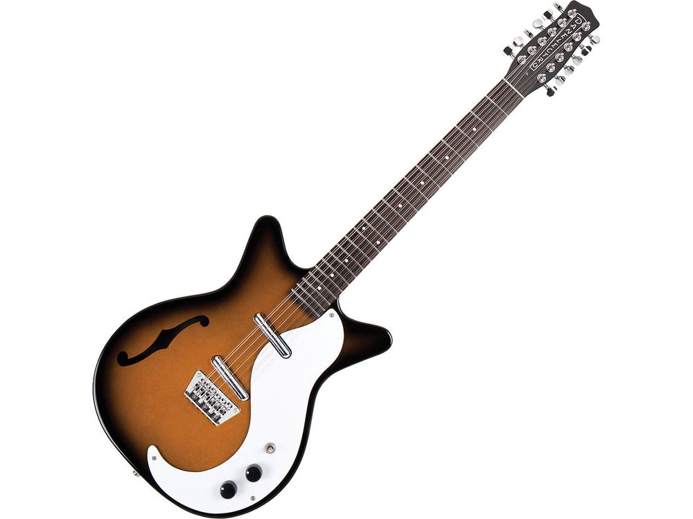 Danelectro '59 12 String Guitar With F-Hole ~ Tobacco Sunburst