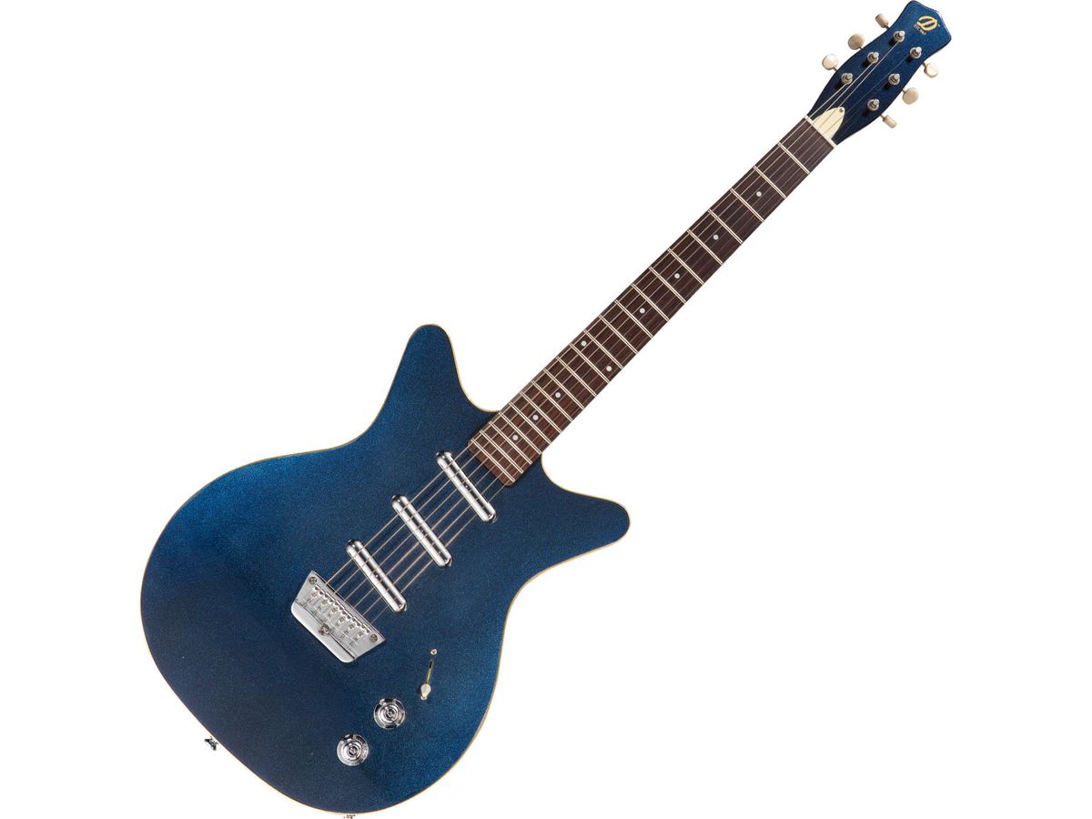 Danelectro Triple Divine Guitar ~ Metallic Blue